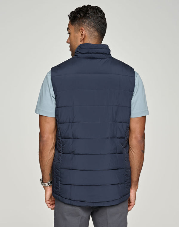 Mens Sustainable Insulated Puffer Vest 3D Cut [53-JK61]