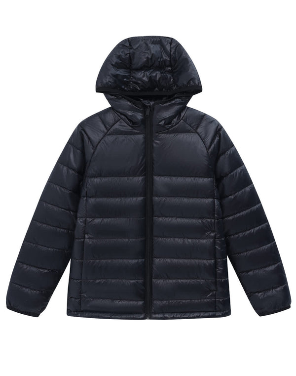Adults Sustainable Lightweight Hooded Puffer Jacket [53-JK67]