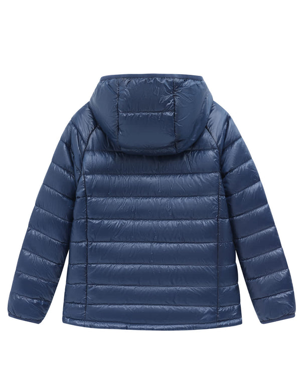 Kids Sustainable Lightweight Hooded Puffer Jacket [53-JK67K]