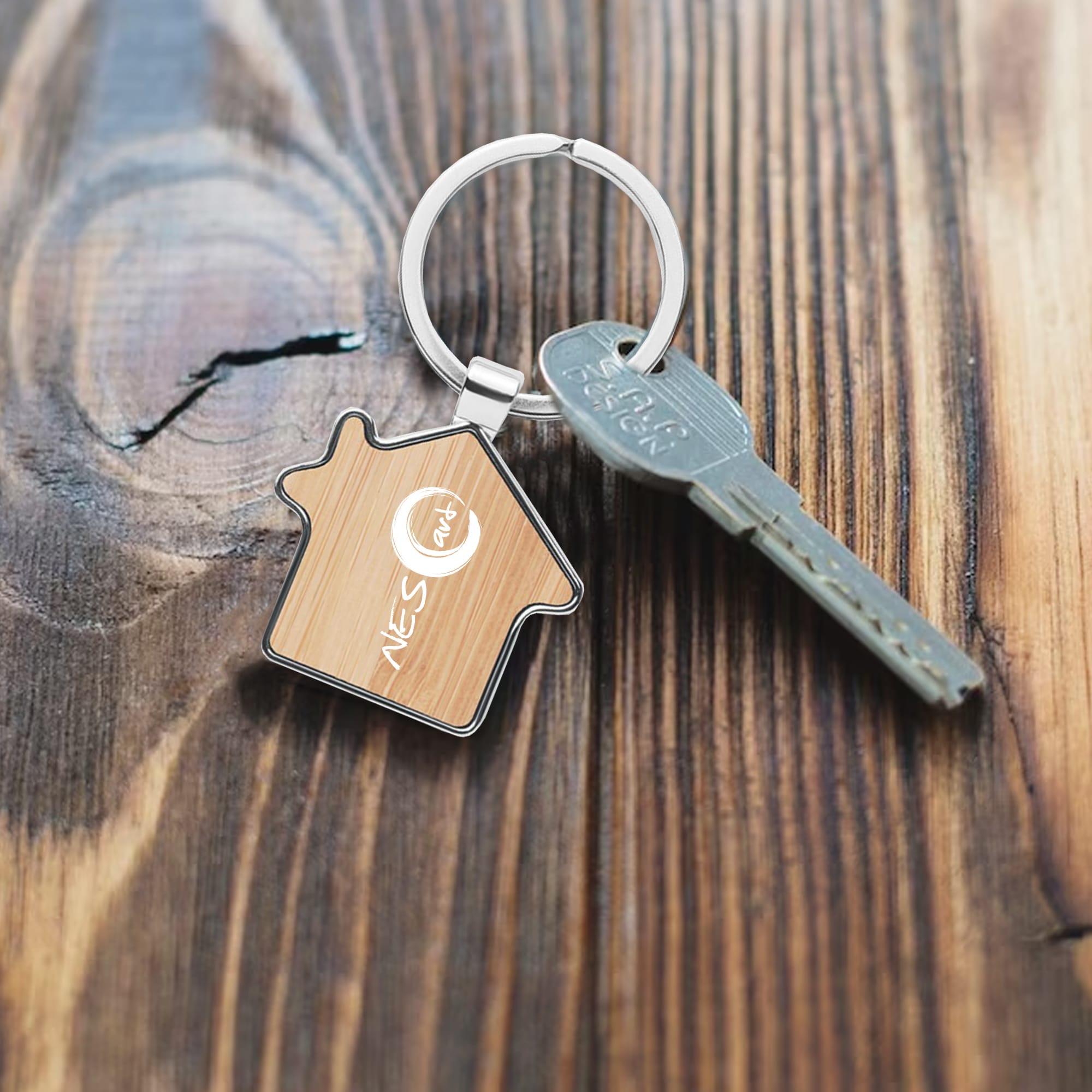 Bamboo House Key Ring [19-KRO015]