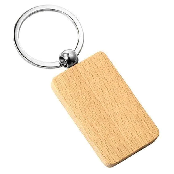 Wood Euro Key Ring [19-KRS025]