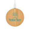Arc Round Bamboo Wireless Charger [2-LL0220]