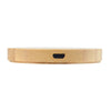 Arc Round Bamboo Wireless Charger [2-LL0220]