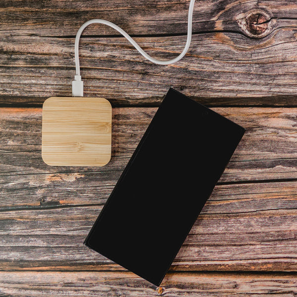 Arc Square Bamboo Wireless Charger [2-LL0224]