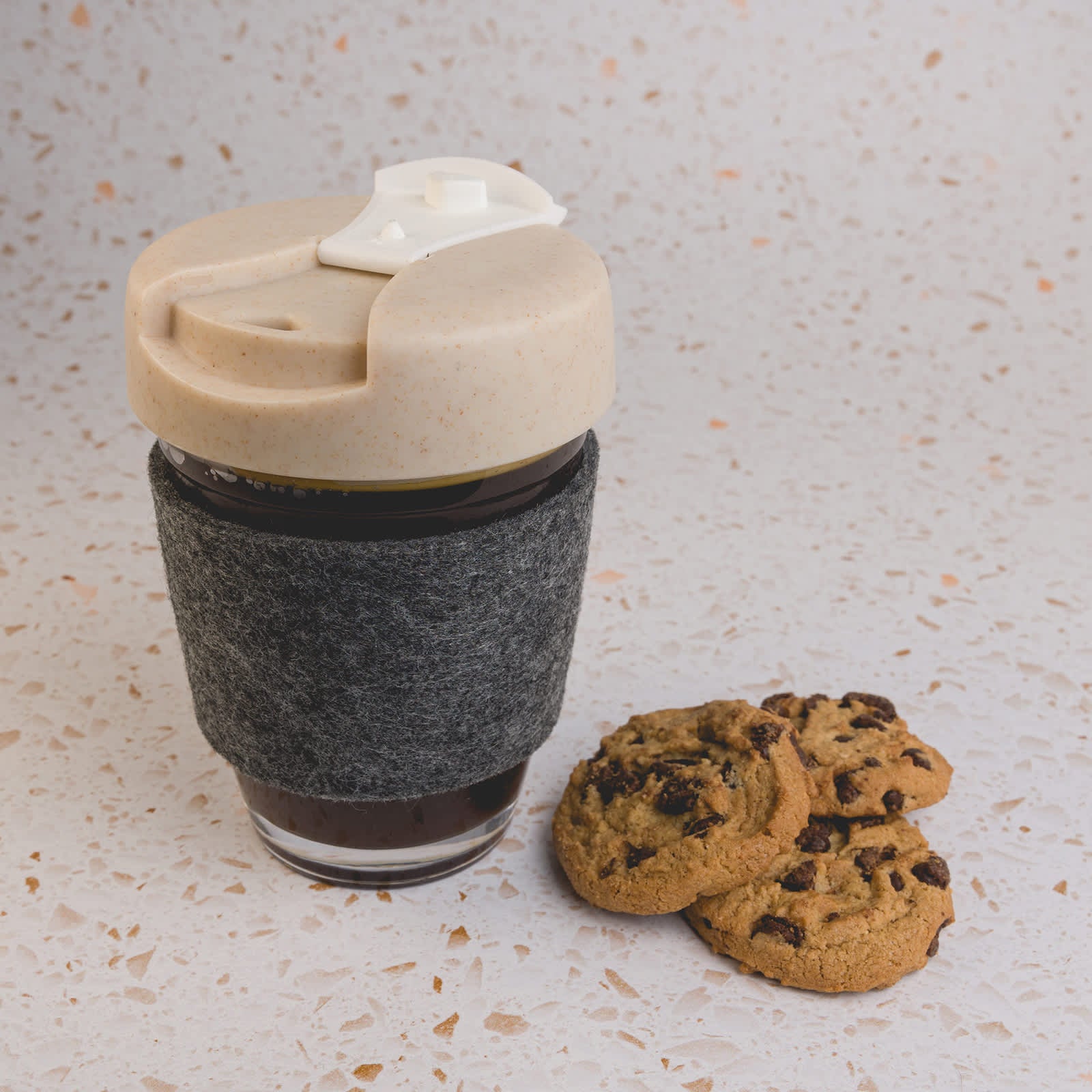 Vienna Eco Coffee Cup / RPET Band [2-LL0448]