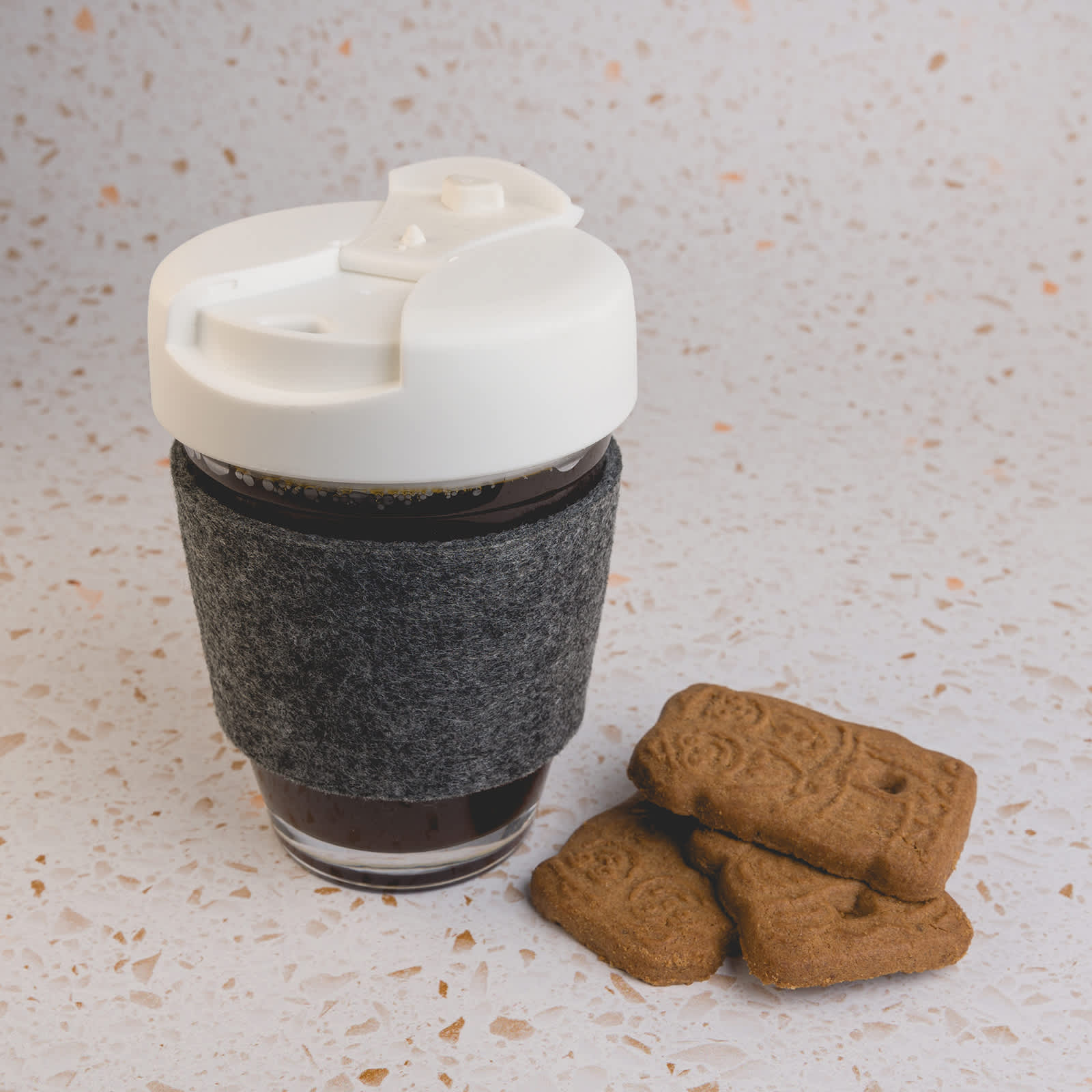 Vienna Coffee Cup / Flip Lid / RPET Band [2-LL0449]