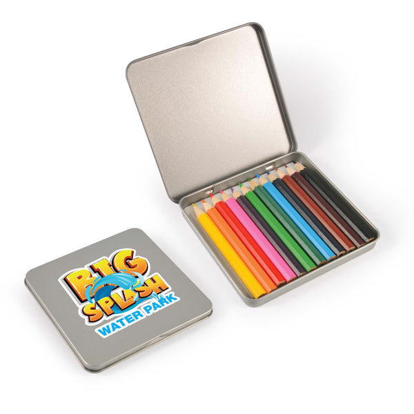 Doodle 12 Pencils in Tin [2-LL1295]