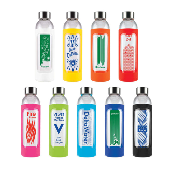 Capri Glass Bottle / Silicone Sleeve [2-LL1397]