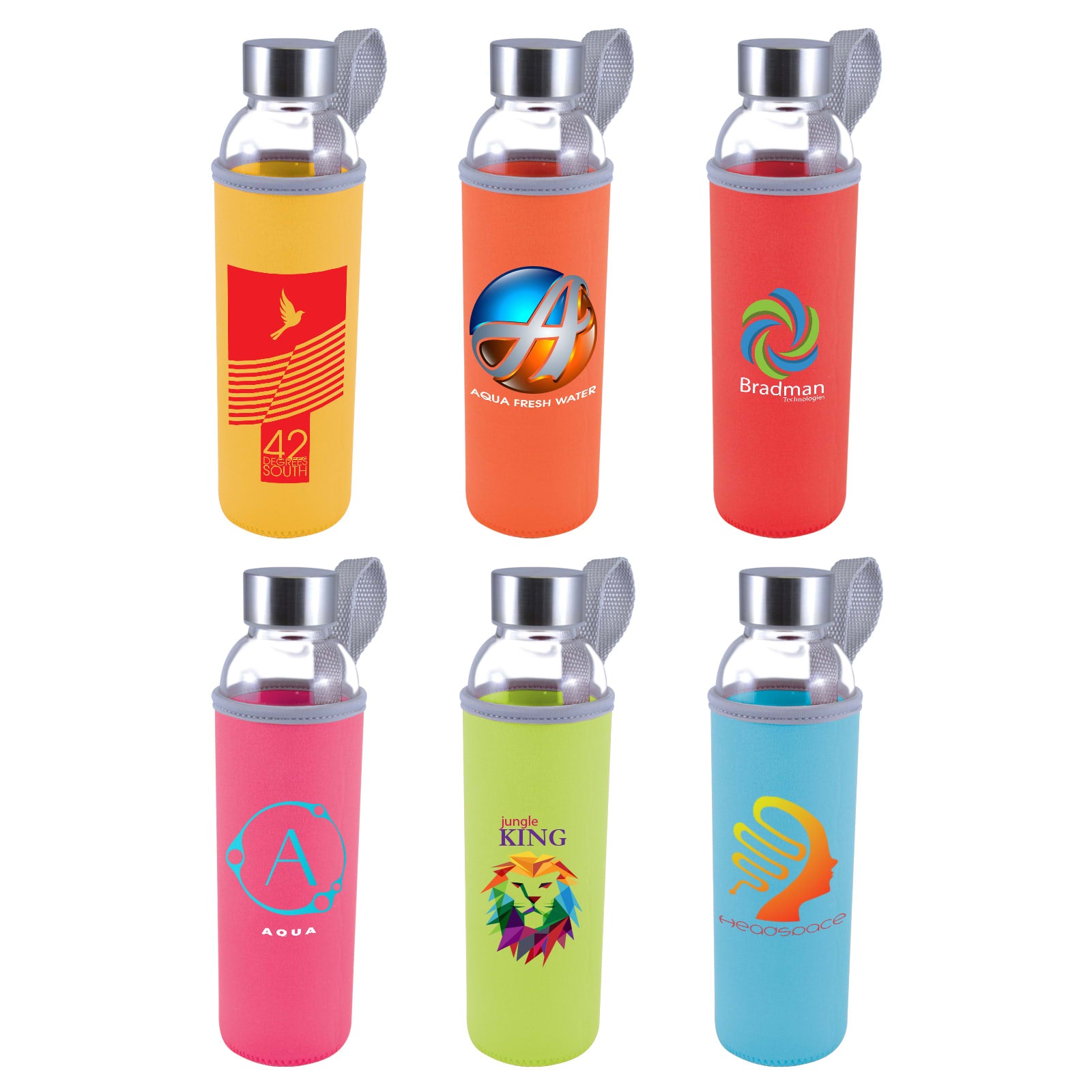 Capri Glass Bottle / Neoprene Sleeve [2-LL1398]