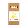 Colouring Short Handle Cotton Bag  Pencils [2-LL5523]