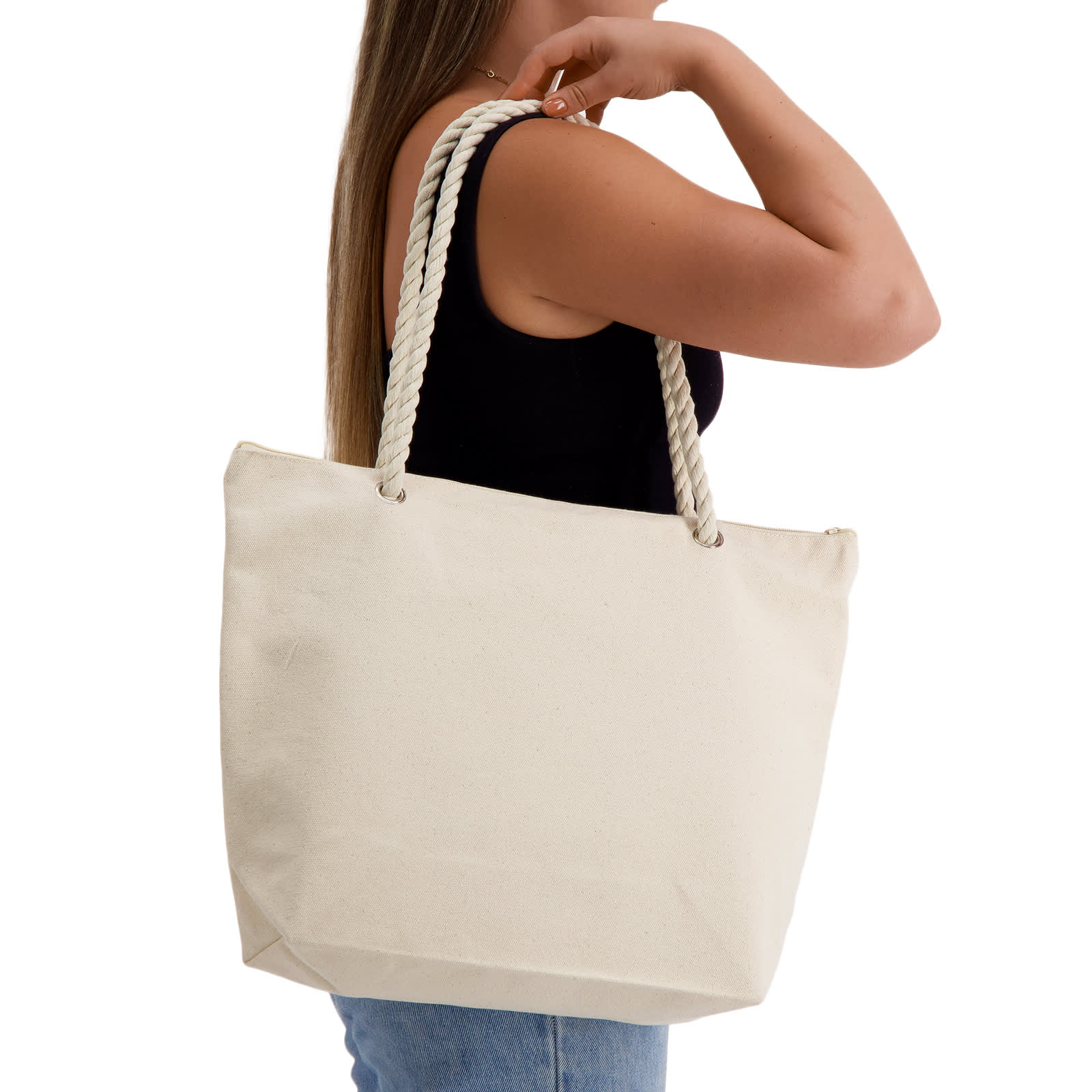 Ariel Canvas Tote Bag [2-LL2361]