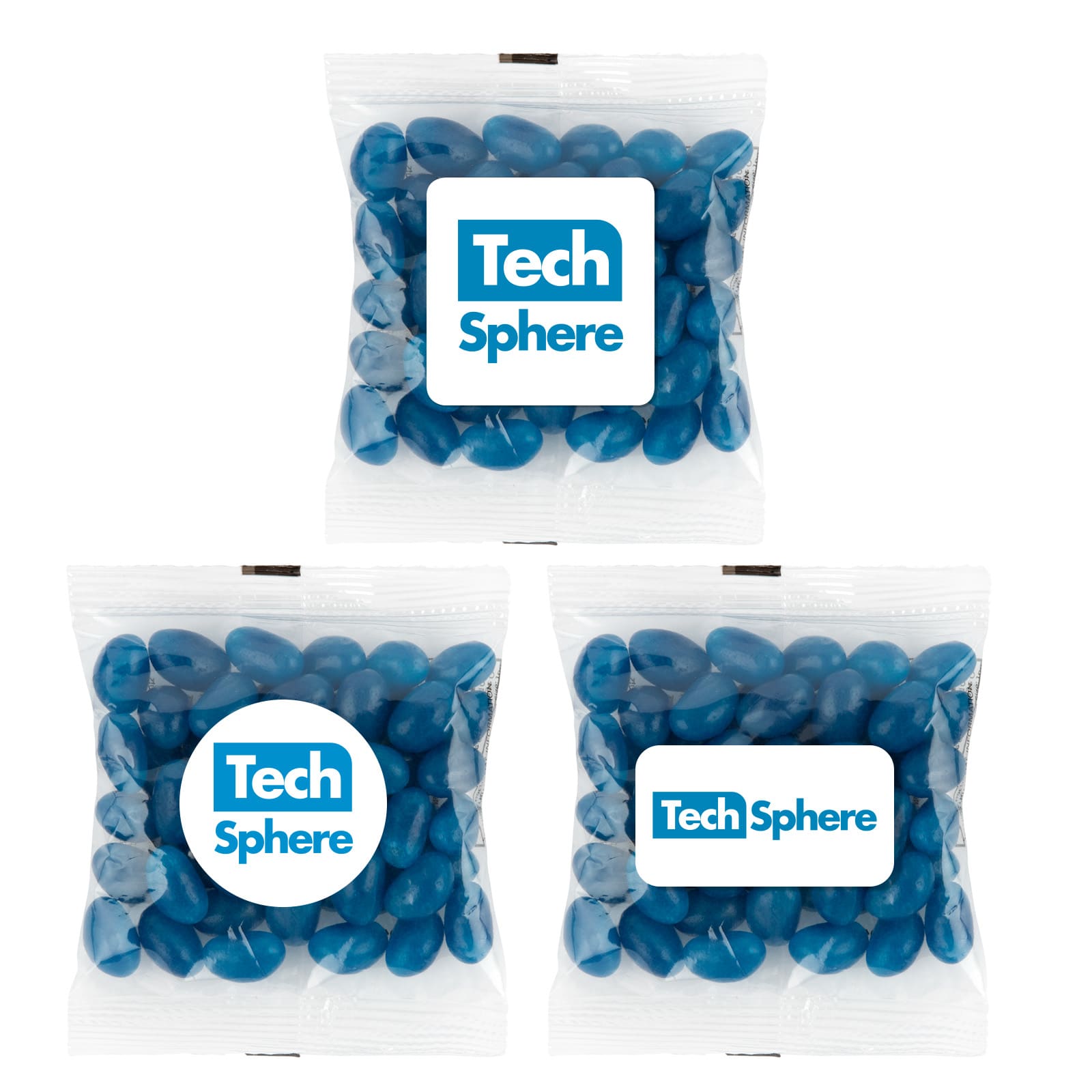 Corporate Colour Mini Jelly Beans in 50 Gram Cello Bag [2-LL31450]