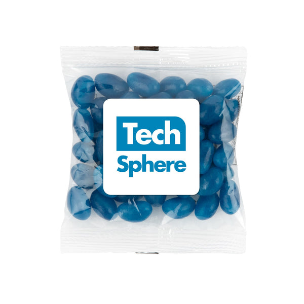 Corporate Colour Mini Jelly Beans in 50 Gram Cello Bag [2-LL31450]