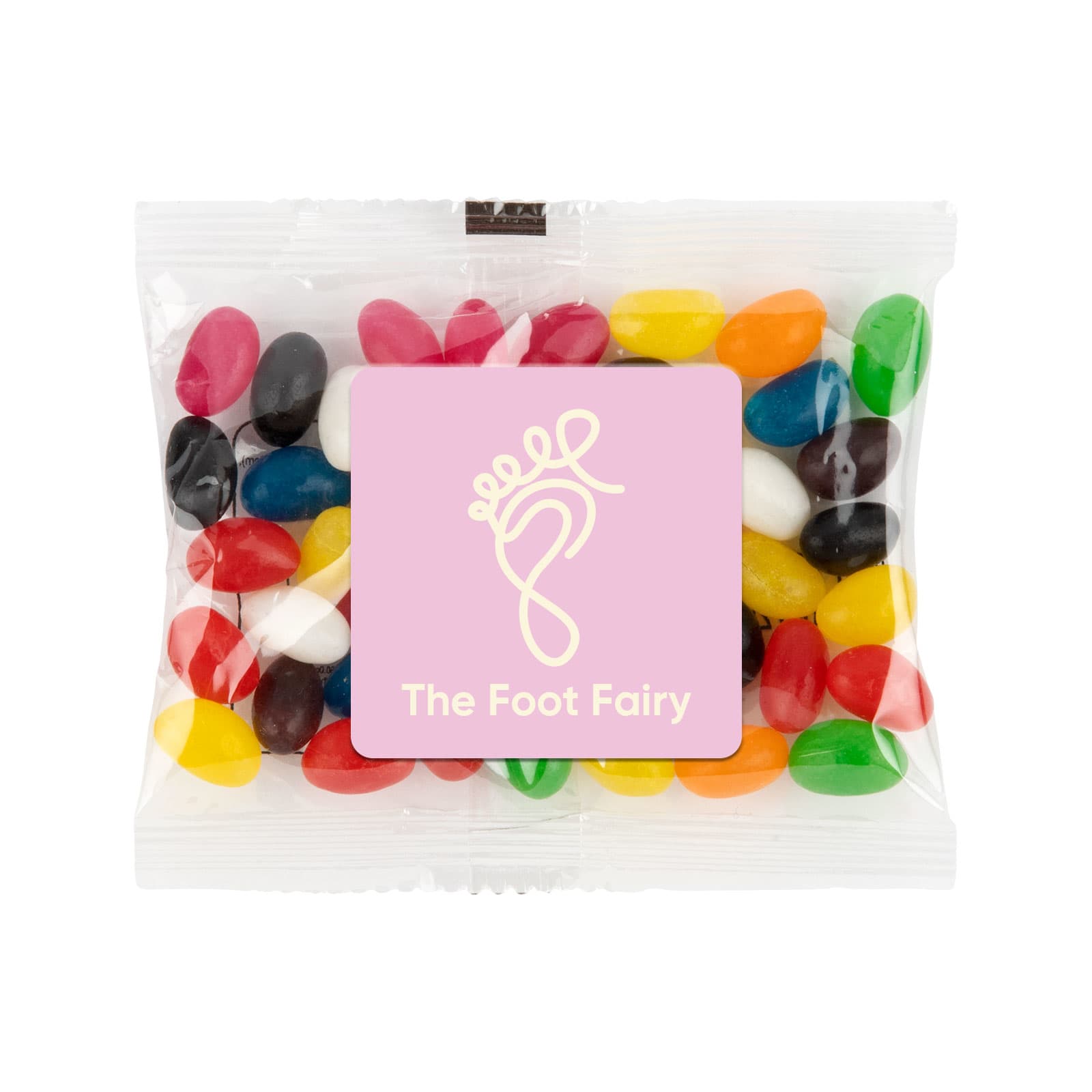 Assorted Colour Mini Jelly Beans in 50 Gram Cello Bag [2-LL31470]