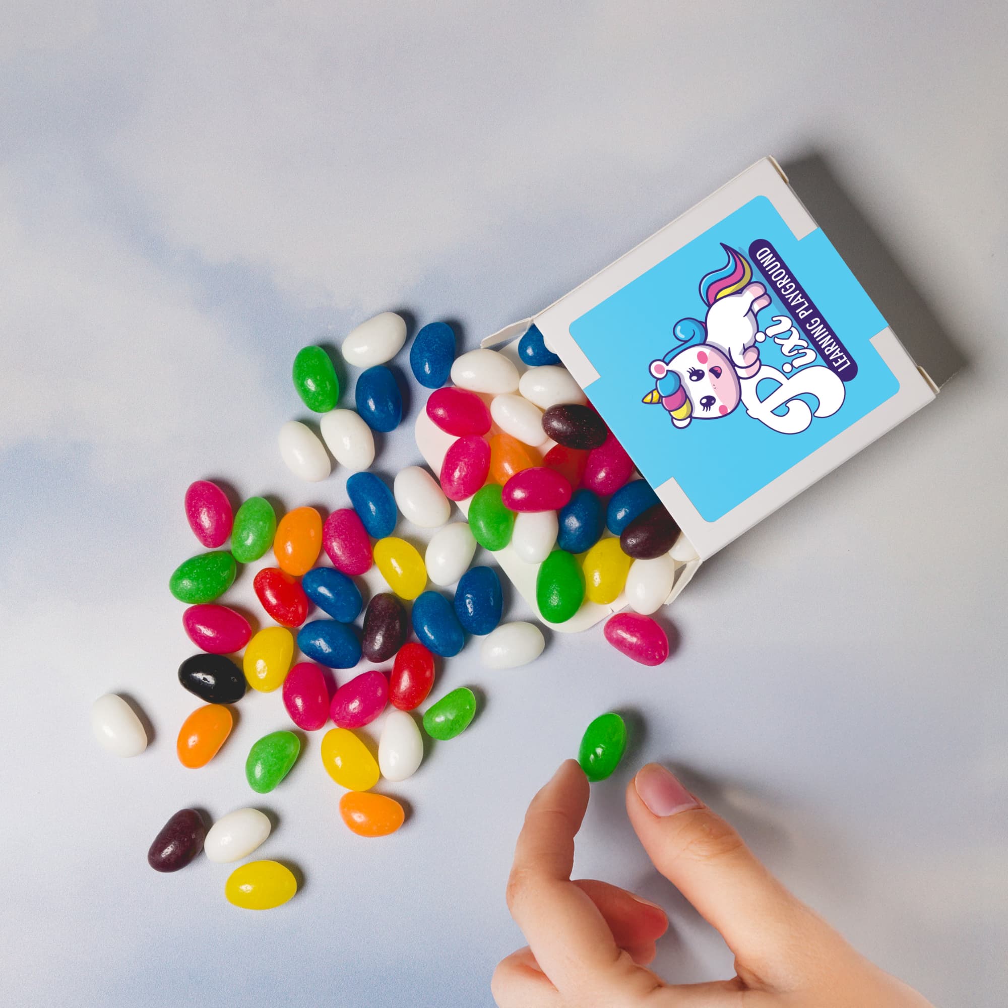 Assorted Colour Jelly Beans in 50g Box [2-LL31474]