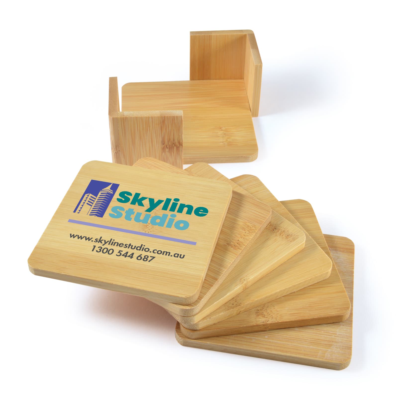 Tropic Bamboo Coasters Set of 6 [2-LL3516]