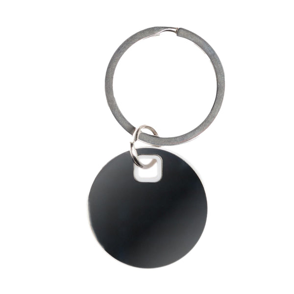 Circle Stainless Steel Keytag [2-LL3529]