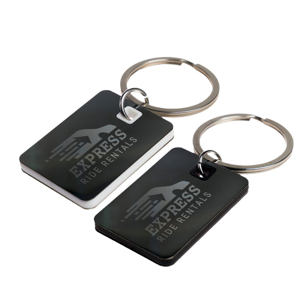 Rectangle Stainless Steel Keytag [2-LL3531]