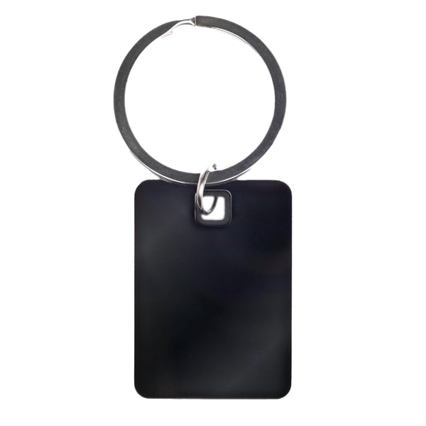 Rectangle Stainless Steel Keytag [2-LL3531]