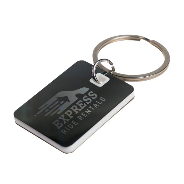 Rectangle Stainless Steel Keytag [2-LL3531]