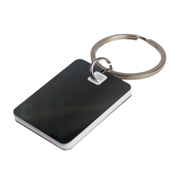 Rectangle Stainless Steel Keytag [2-LL3531]