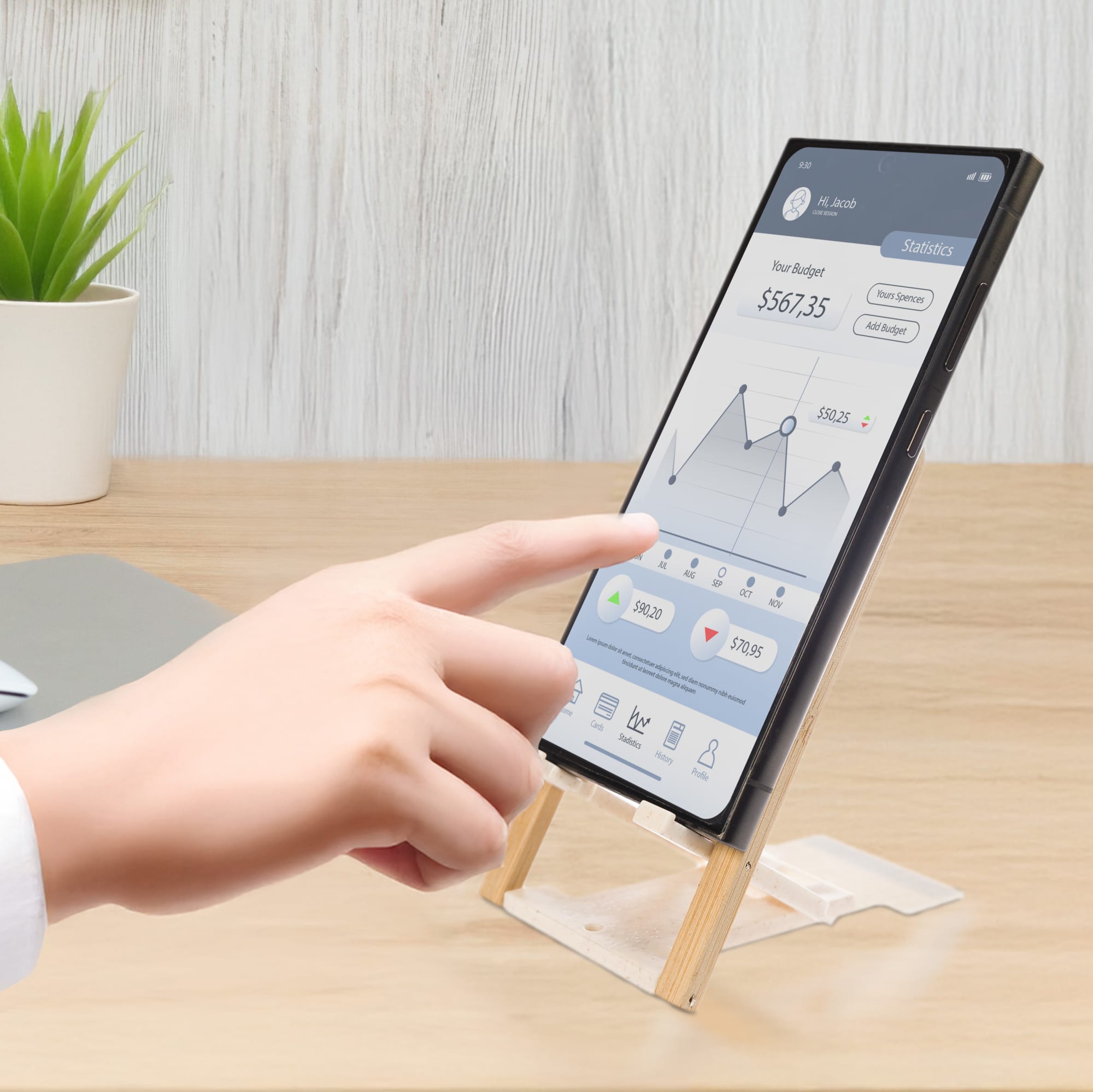 Groove Phone Stand [2-LL3842]