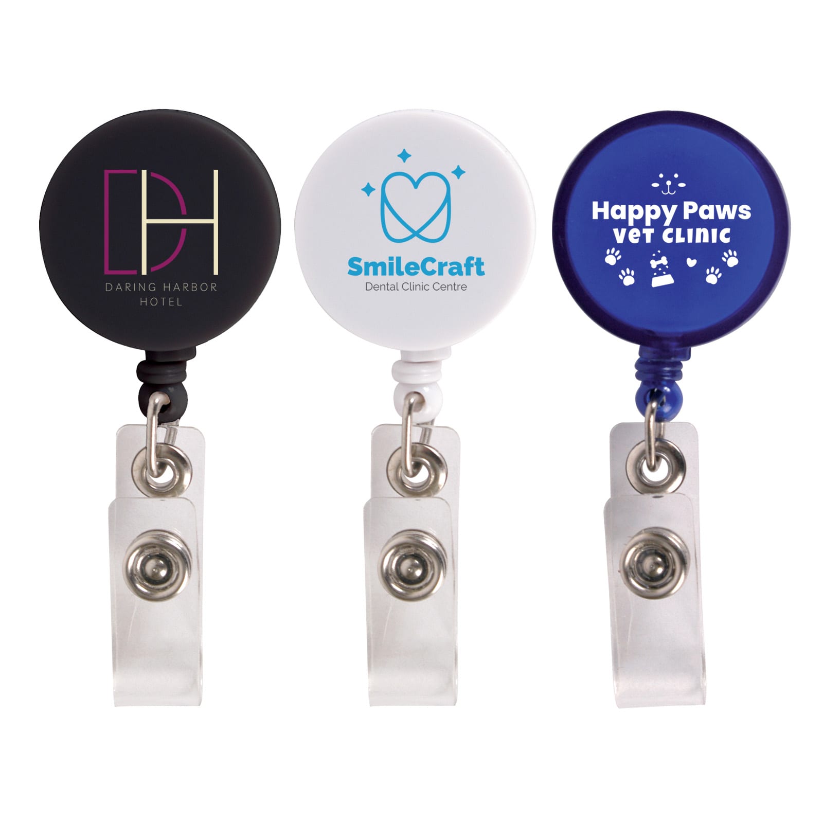 Corfu Retractable Name Badge Holder [2-LL451]