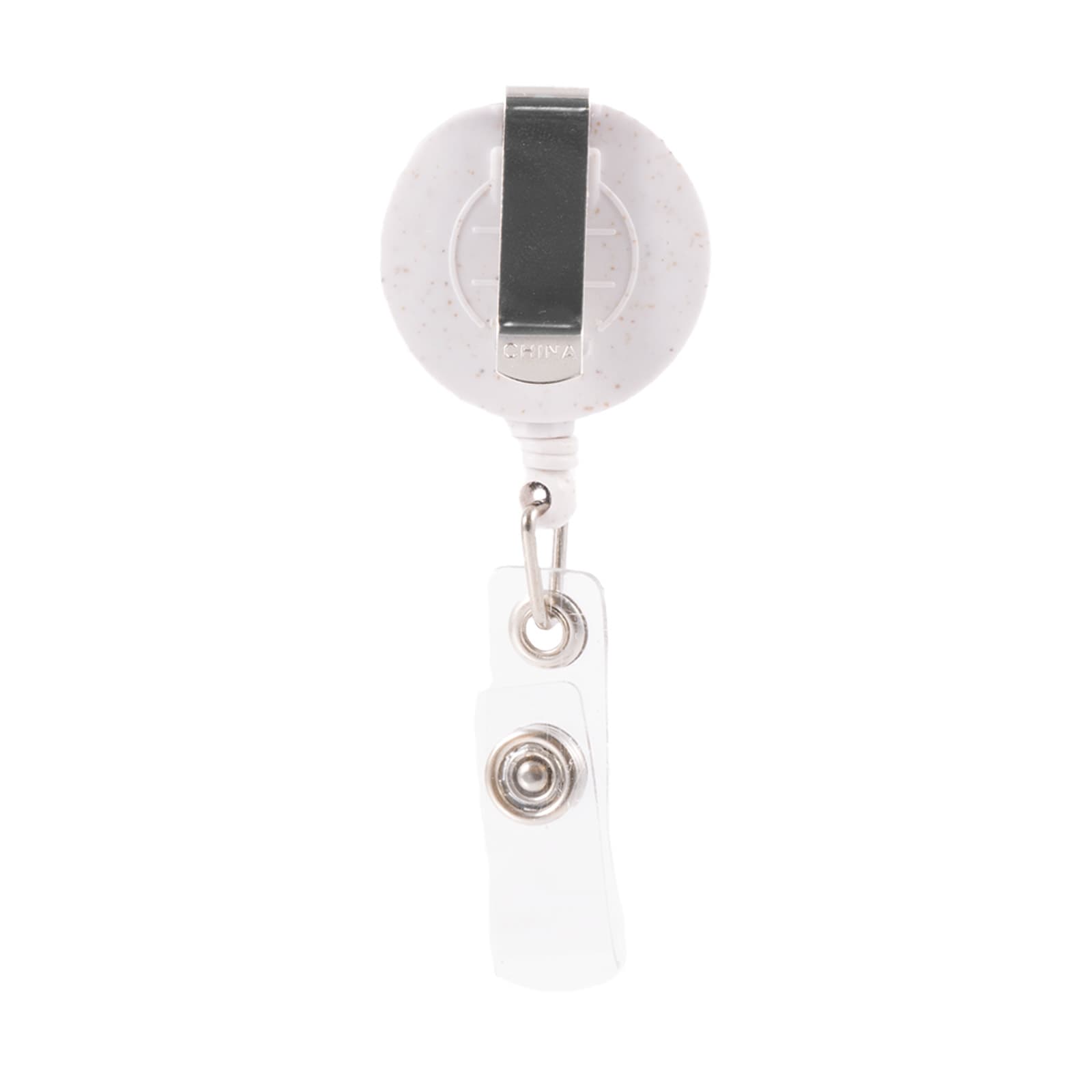 Retractable Badge Holder Wheat Straw [2-LL452]