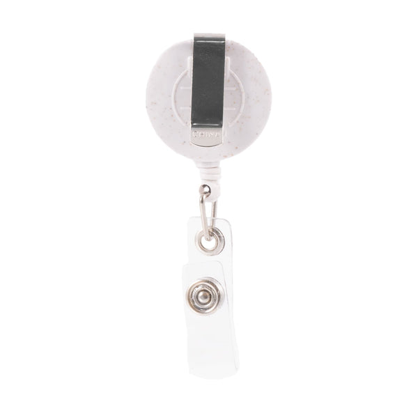 Retractable Badge Holder Wheat Straw [2-LL452]