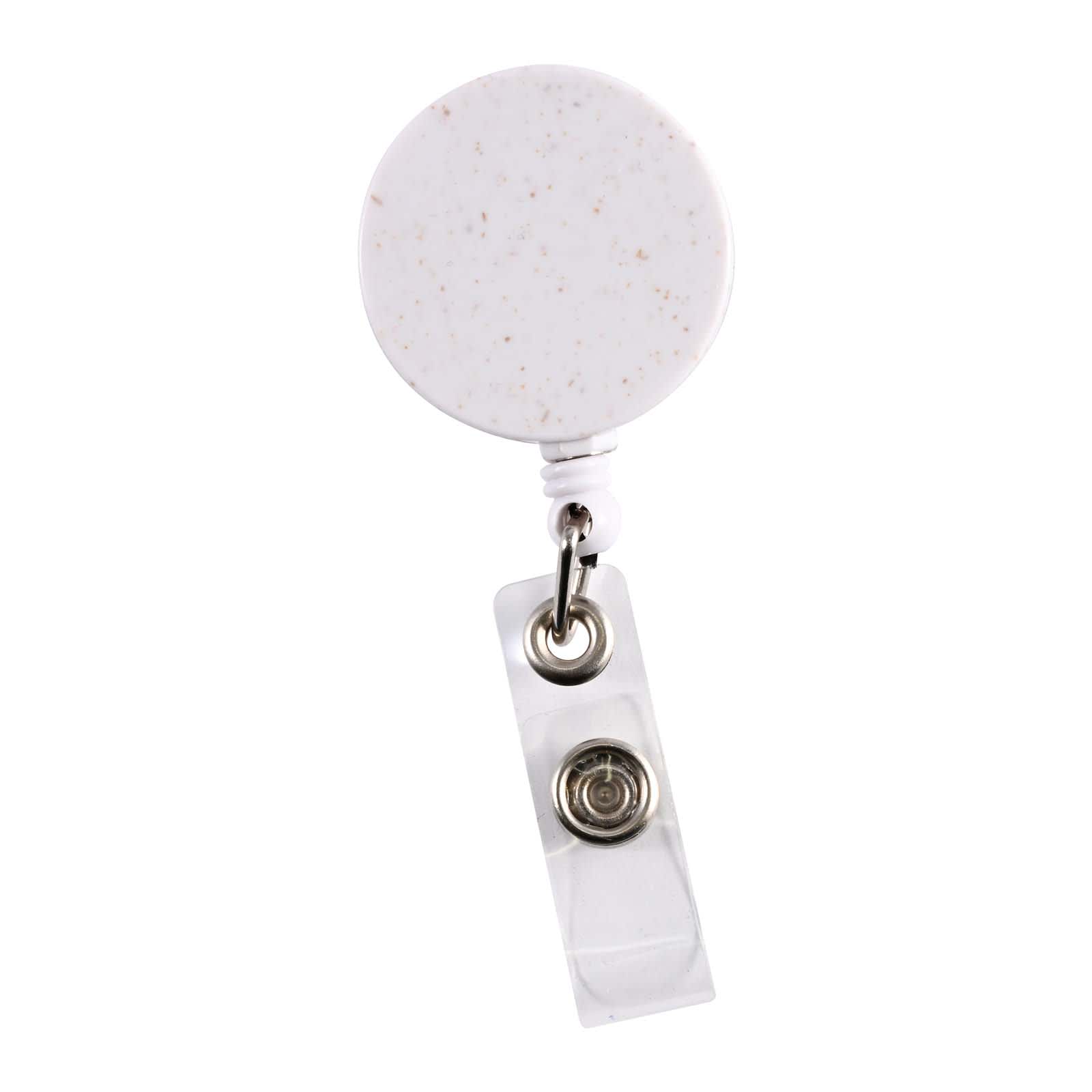 Retractable Badge Holder Wheat Straw [2-LL452]
