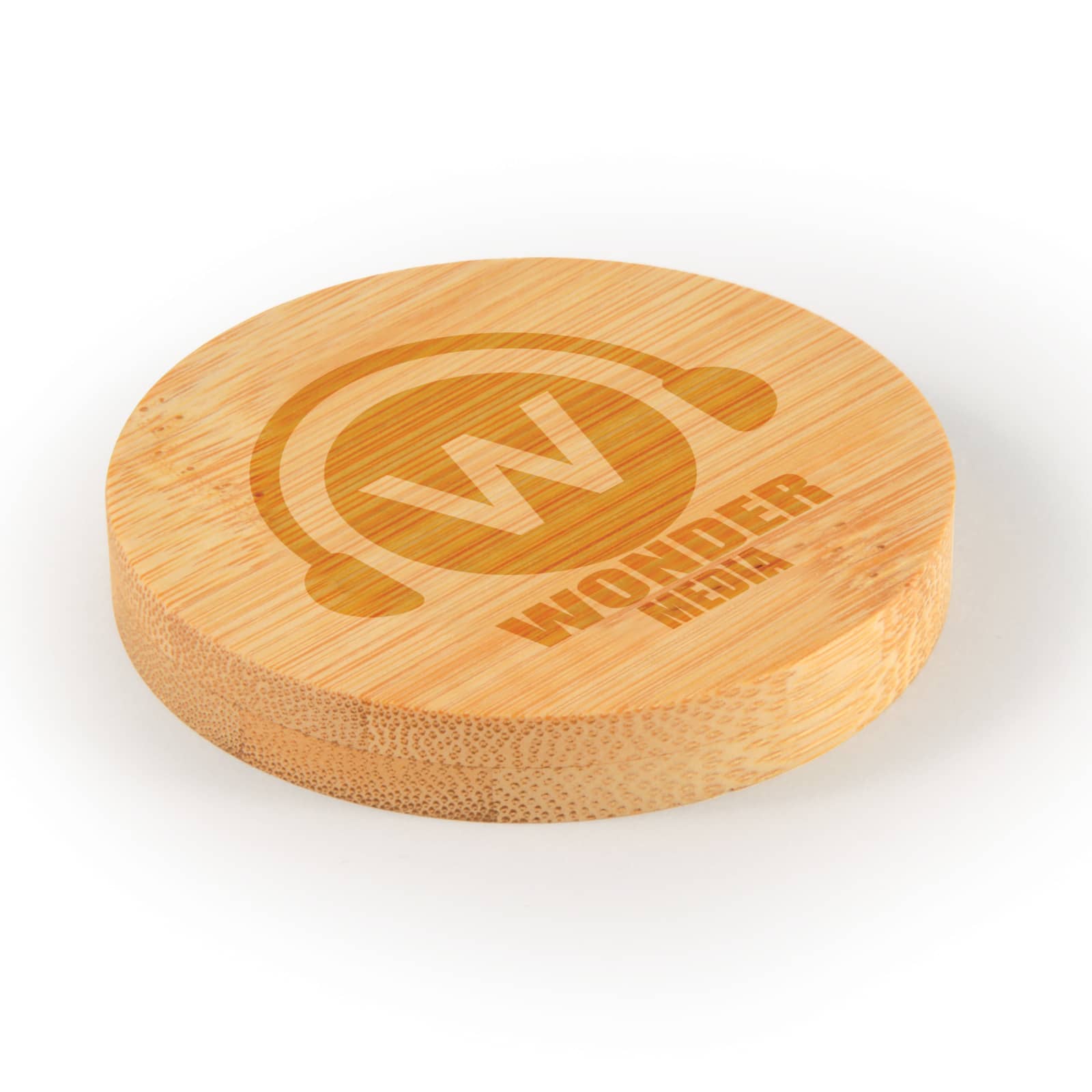 Discus Bamboo Bottle Opener Coaster [2-LL4998]