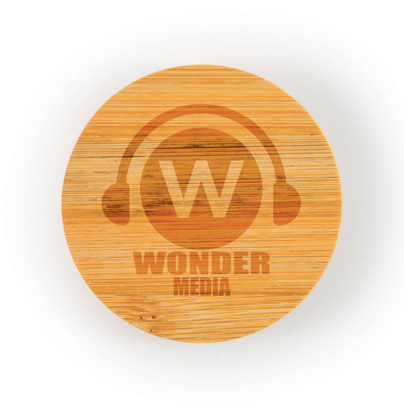 Discus Bamboo Bottle Opener Coaster [2-LL4998]