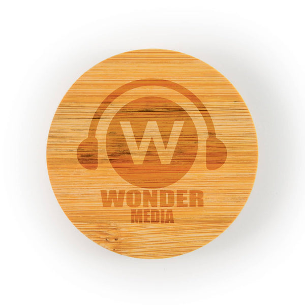 Discus Bamboo Bottle Opener Coaster [2-LL4998]