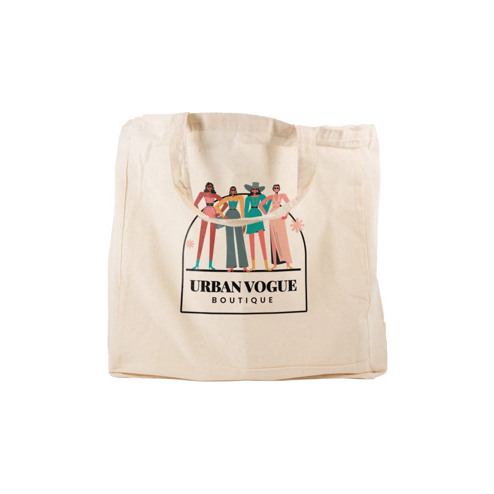 Supa Shopper Short Handle Calico Bag [2-LL503]