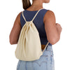 Calico Drawstring Library Backpack [2-LL506]