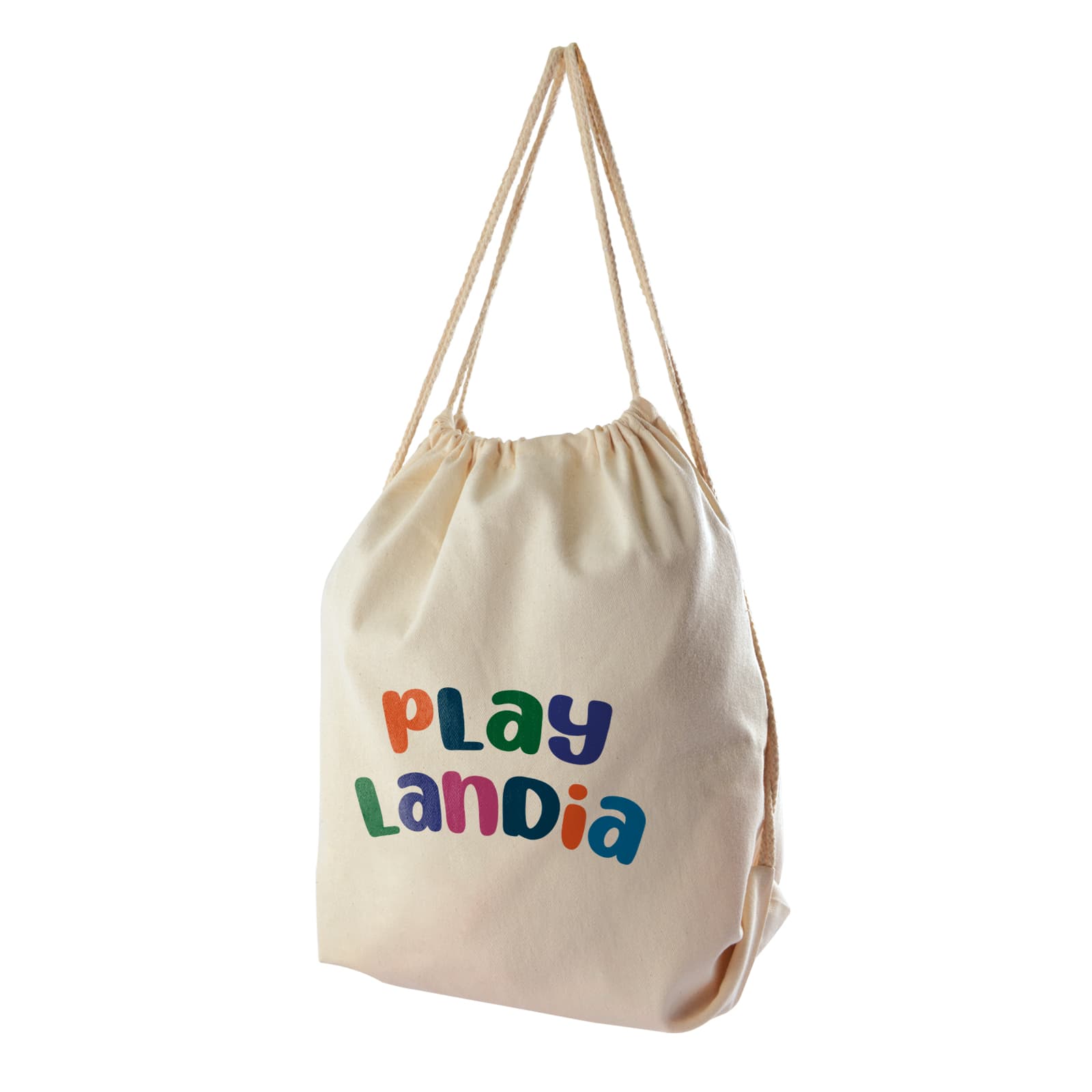 Calico Drawstring Library Backpack [2-LL506]