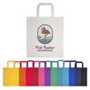 Coloured Cotton Short Handle Tote Bag [2-LL509]