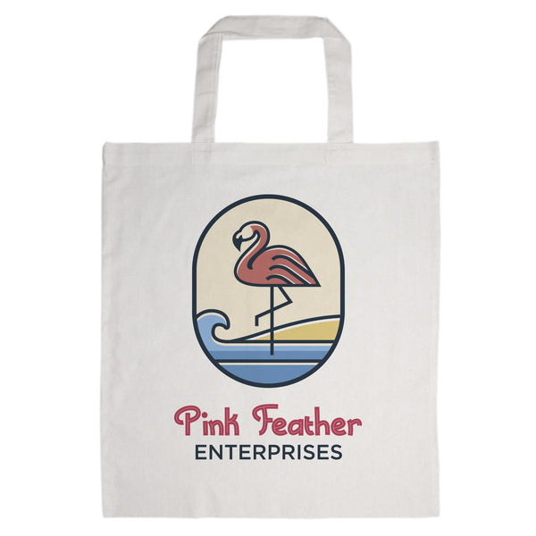 Coloured Cotton Short Handle Tote Bag [2-LL509]