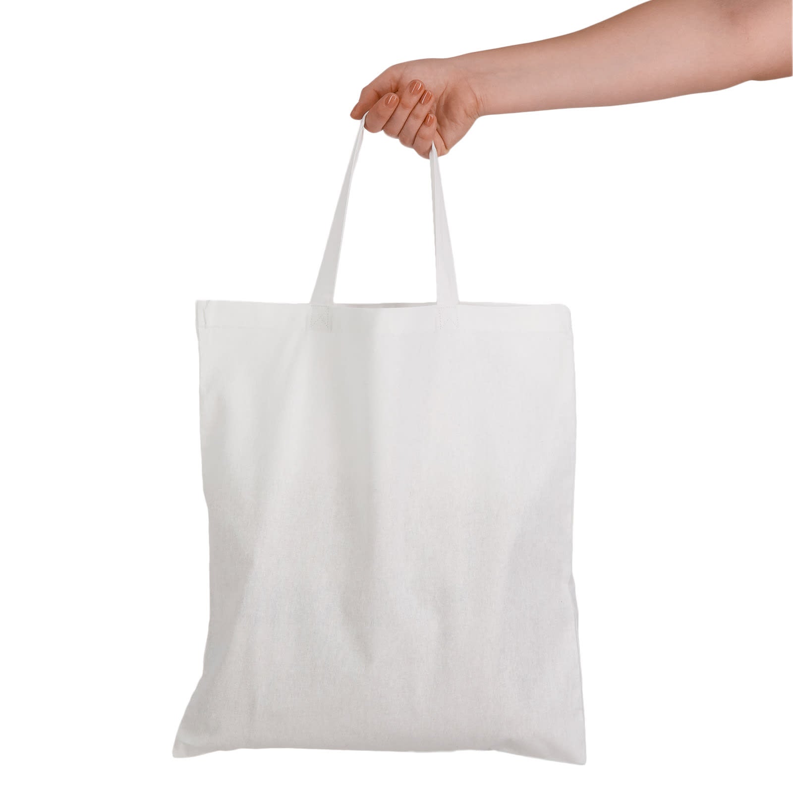Coloured Cotton Short Handle Tote Bag [2-LL509]