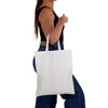 Coloured Cotton Short Handle Tote Bag [2-LL509]