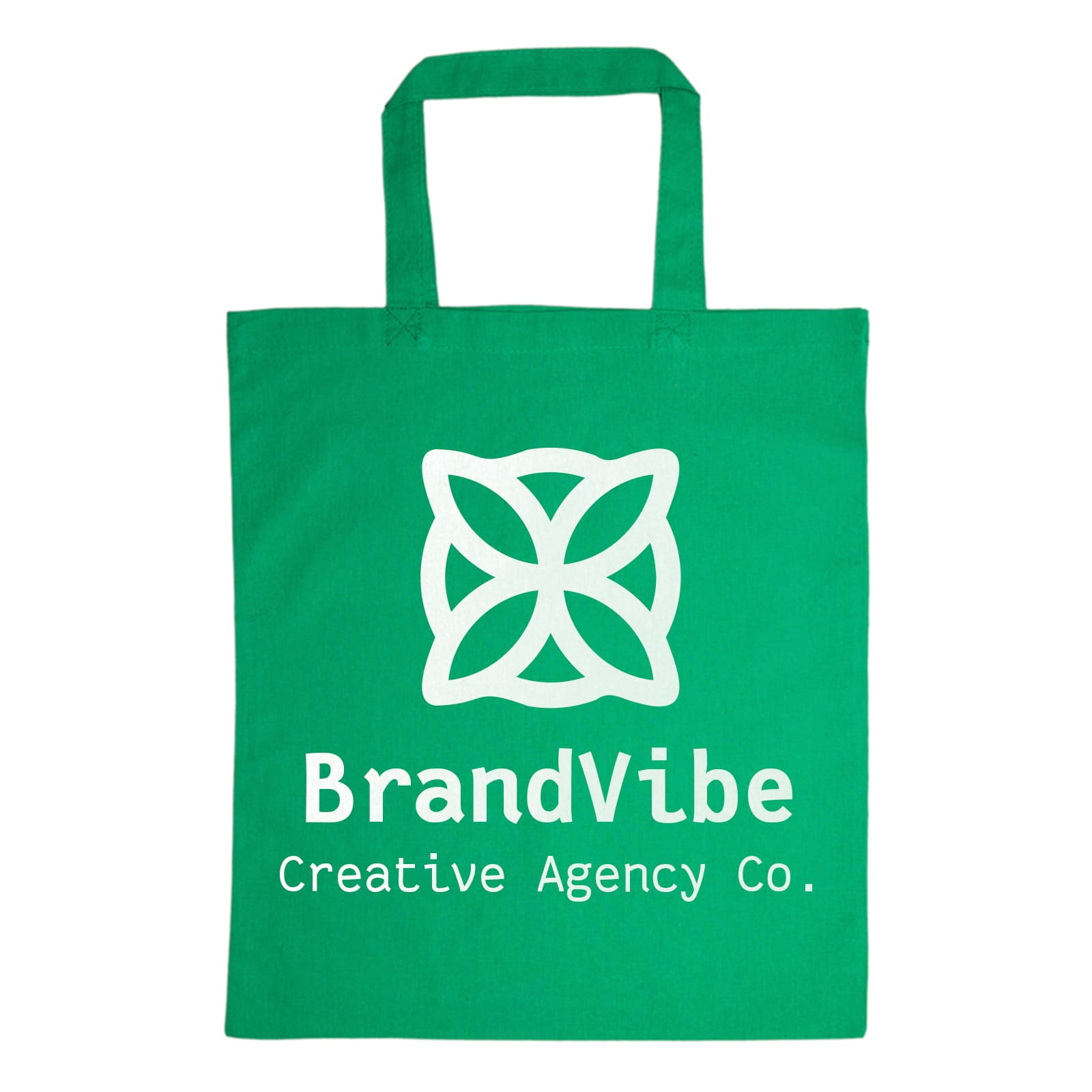 Coloured Cotton Short Handle Tote Bag [2-LL509]
