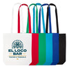 Coloured Cotton Long Handle Bag [2-LL510]