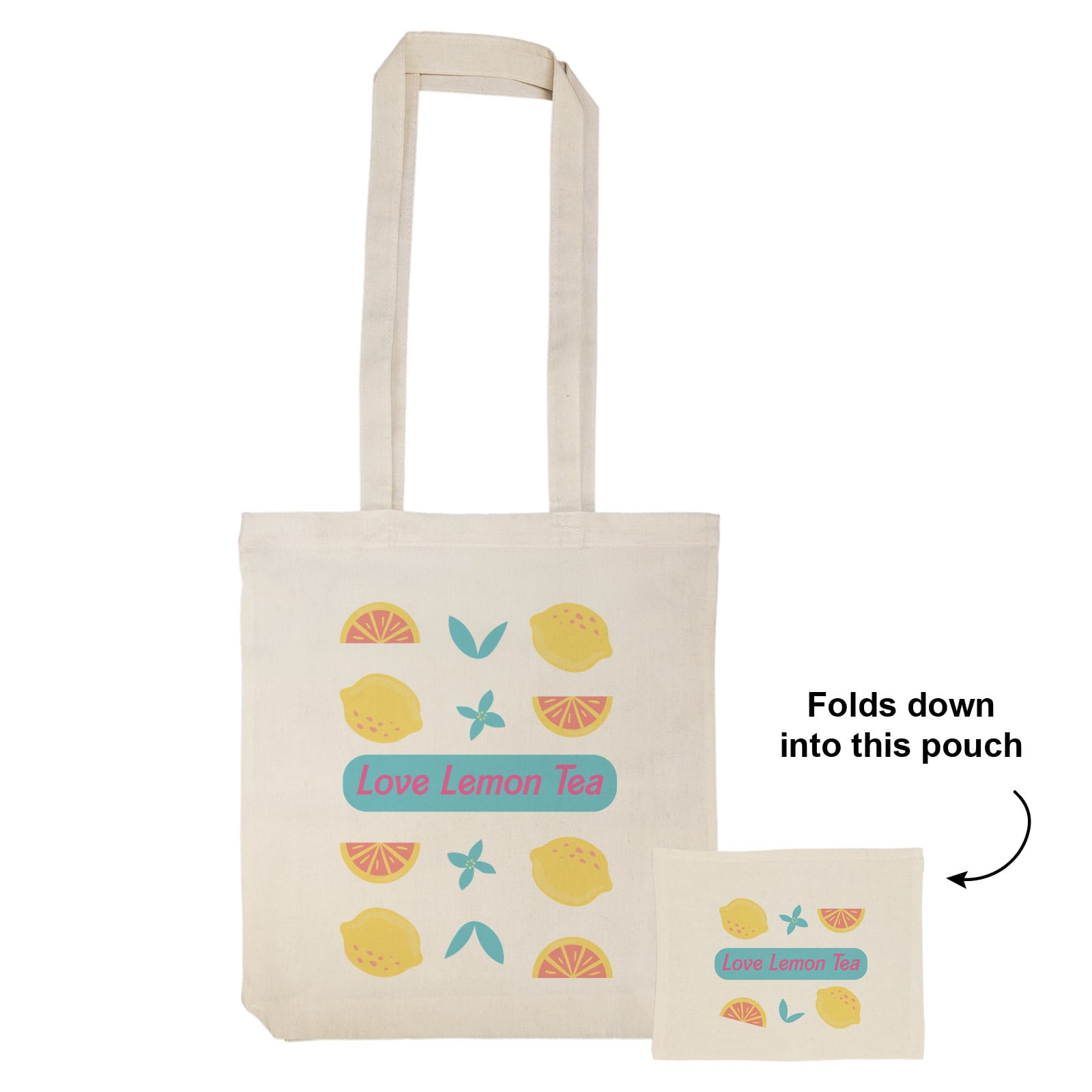 City Shopper Folding Calico Bag LH [2-LL529]