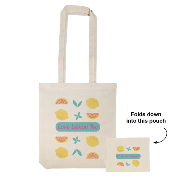 City Shopper Folding Calico Bag LH [2-LL529]