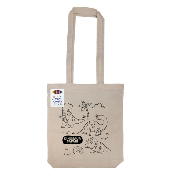 Get Crafty Folding Calico Bag and Crayons [2-LL531]