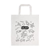 Colouring Short Handle Cotton Bag  Crayons [2-LL5520]