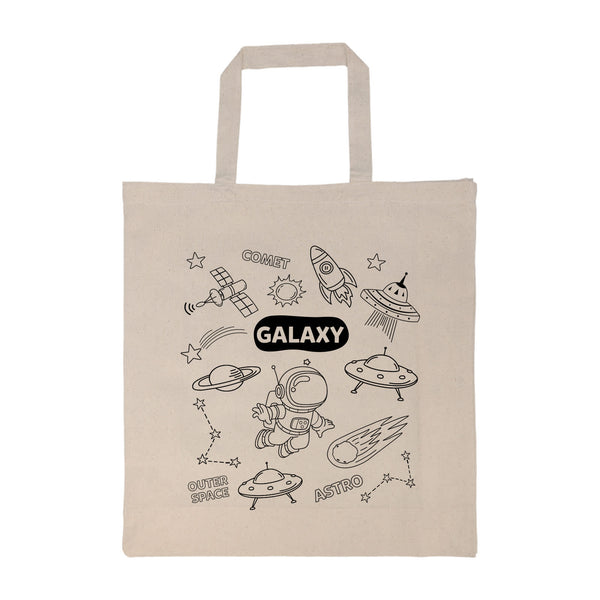 Colouring Short Handle Calico Bag  Crayons [2-LL5522]