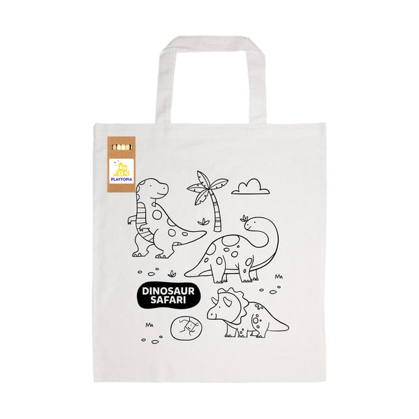 Colouring Short Handle Cotton Bag  Pencils [2-LL5523]