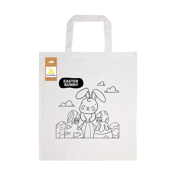 Colouring Short Handle Cotton Bag  Pencils [2-LL5523]