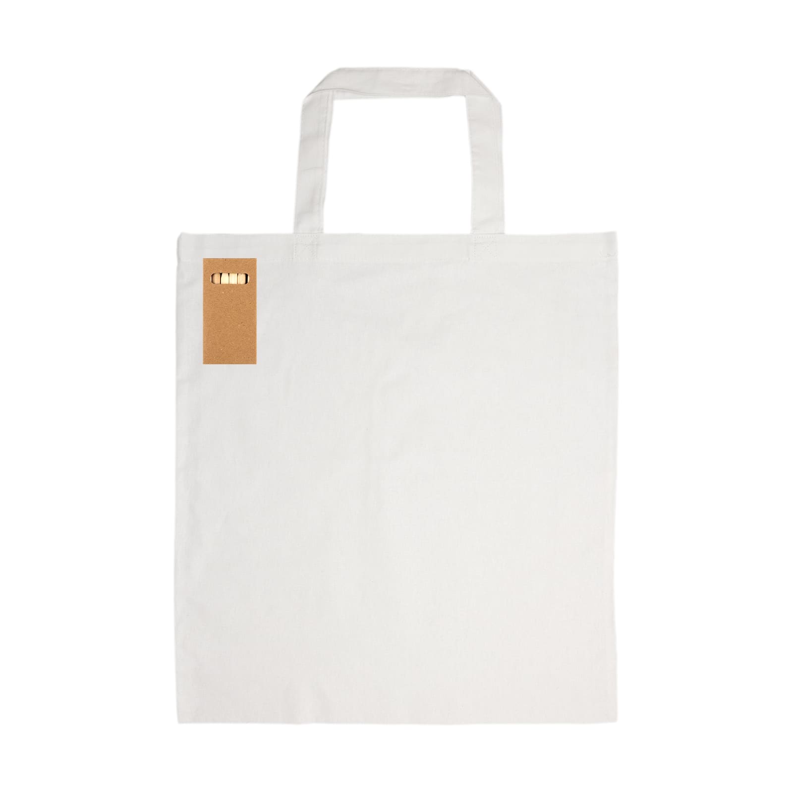 Colouring Short Handle Cotton Bag  Pencils [2-LL5523]